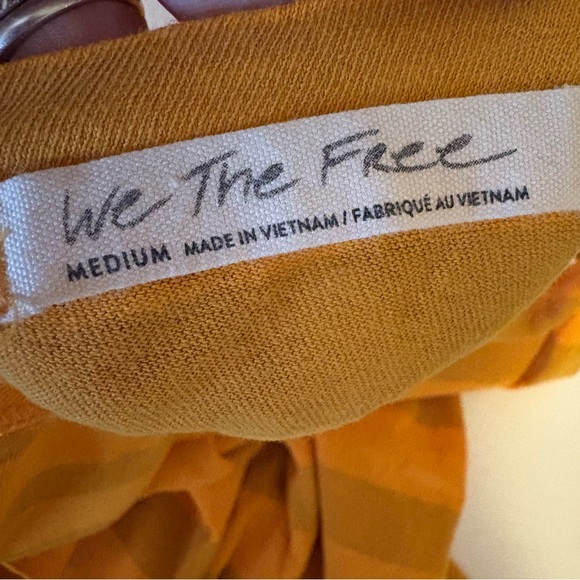 💚We The Free Gold Striped Tank Top - Picture 4 of 7